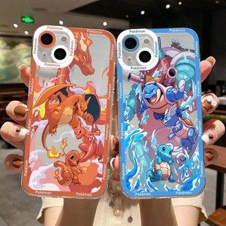 Ốp điện thoại Pokemon Charmeleon Charizard cho OPPO Reno 11 10 5G 10 Pro Plus 8T 4 2F 7Z 8Z 5Z 6Z 5 6 8 11 Pro A17 A18 A38 A57 A77 A58 A78 A98 A79 5G A1K F9 F11 Mềm mại trong suốt