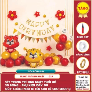 Bóng Bay Trang Trí Sinh Nhật Tuổi Hổ 021 - 034 - Tiến Bóng Bay