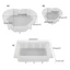 BTF Nhựa Khuôn Hình Chữ Nhật Hình Trái Tim Silicon Khung Ảnh Khuôn DIY Ảnh Silicon Dụng Cụ Làm Quà Lưu Niệm