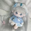【Bingo】Búp bê cotton 20cm, thú nhồi bông dễ thương, búp bê hóa trang, tóc giả màu bạc, bạn có thể chọn quần áo chỉ định, quà sinh nhật cho bé gái（0102）
