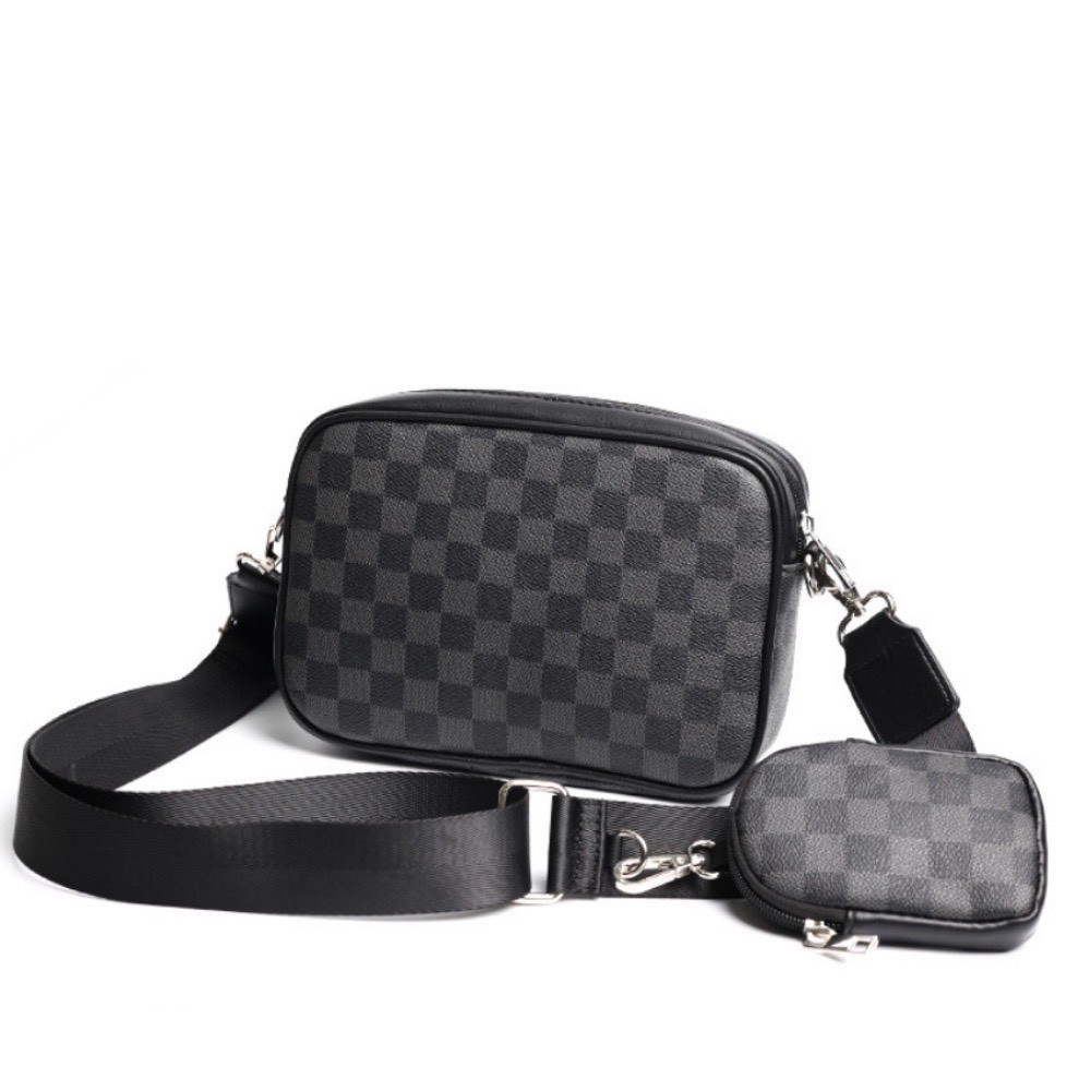 Túi đeo chéo unisex chống nước kèm túi mini màu đẹp sộc góc viền Friend-ST SKU06 [HÀNG MỚI VỀ]