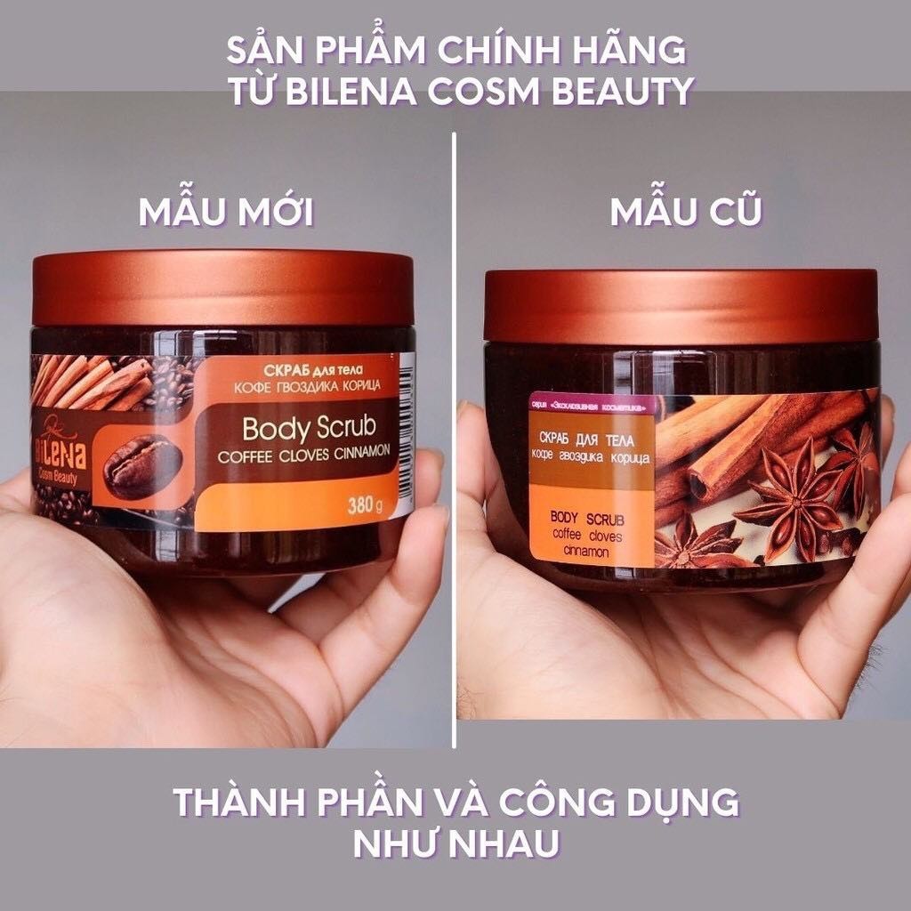 Tẩy da chết body quế hồi Bielenna - 380mg - AHB Cosmetics