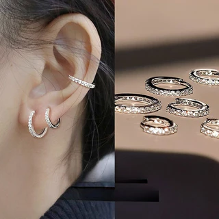 6 / 8 / 10mm 18k Mạ Vàng Tai Khóa Bông Tai Tai Rọc Nước Trang Sức Phụ Kiện