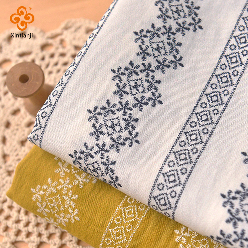 Hoa Tường Màu Trơn Vải Lanh Lụa Vải Đầm Áo Sơ Mi Khăn Trải Bàn Trang Trí Handmade DIY Vải 50x150cm TJ2676