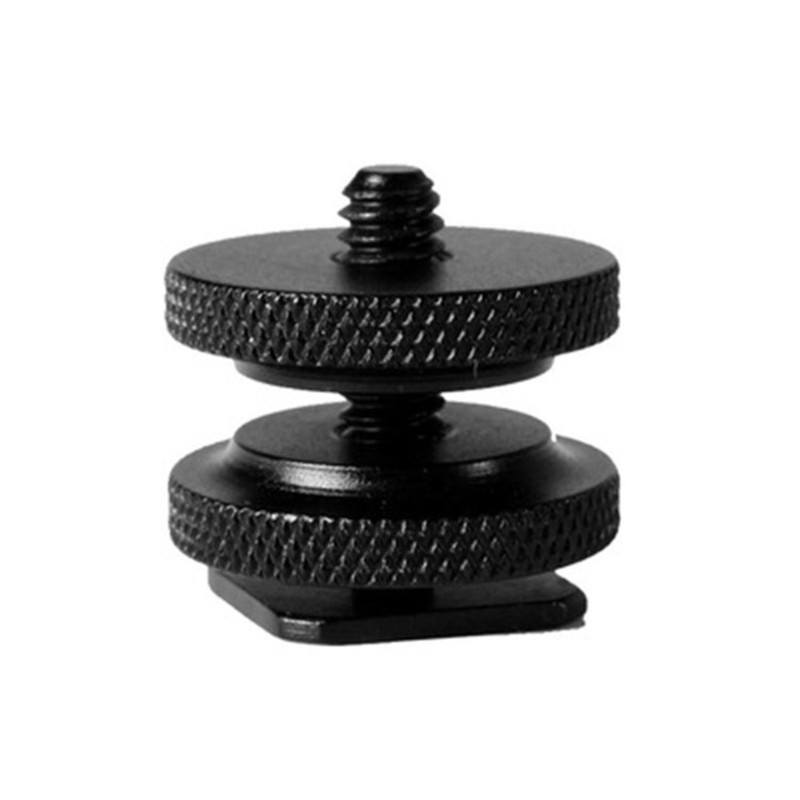 Kikin Double Nut Cold Shoe 1 4 Hot Shoe Mount Giá đỡ điện thoại Giá đỡ cho máy ảnh