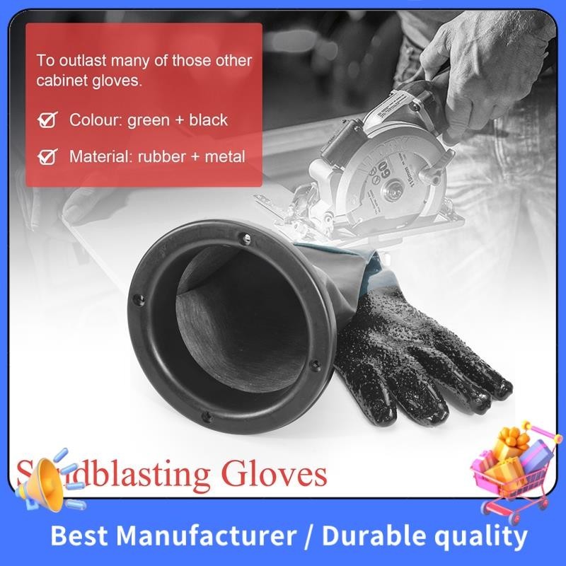 Găng tay phun cát Phụ tùng SandBlaster 60cm có vòng chữ O cho tủ phun cát