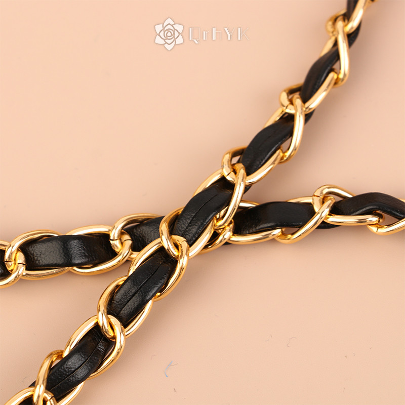 Qrhyk 120cm Ví Dây Xích Đeo Ngang Túi Xách Dây Xích Da Thay Thế Túi Đeo Vai Dây Xích Diy Nữ Cô Gái Túi Một Phần Phụ Kiện Mới