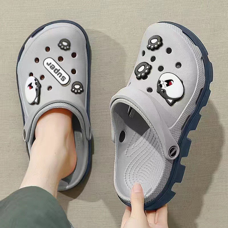 Giày hang động nam ' S giày đi biển chống trượt ngoài trời nam ' Dép đi trong nhà mùa hè Baotou dép đi trong vườn mới.