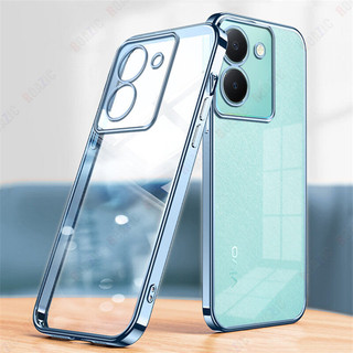 Dành Cho VIVO Y36 5G / VIVO Y36 4G Ốp Điện Thoại Sang Trọng Mạ Cạnh Trong Suốt Vỏ Silicon Mềm Chống Sốc Trong Suốt