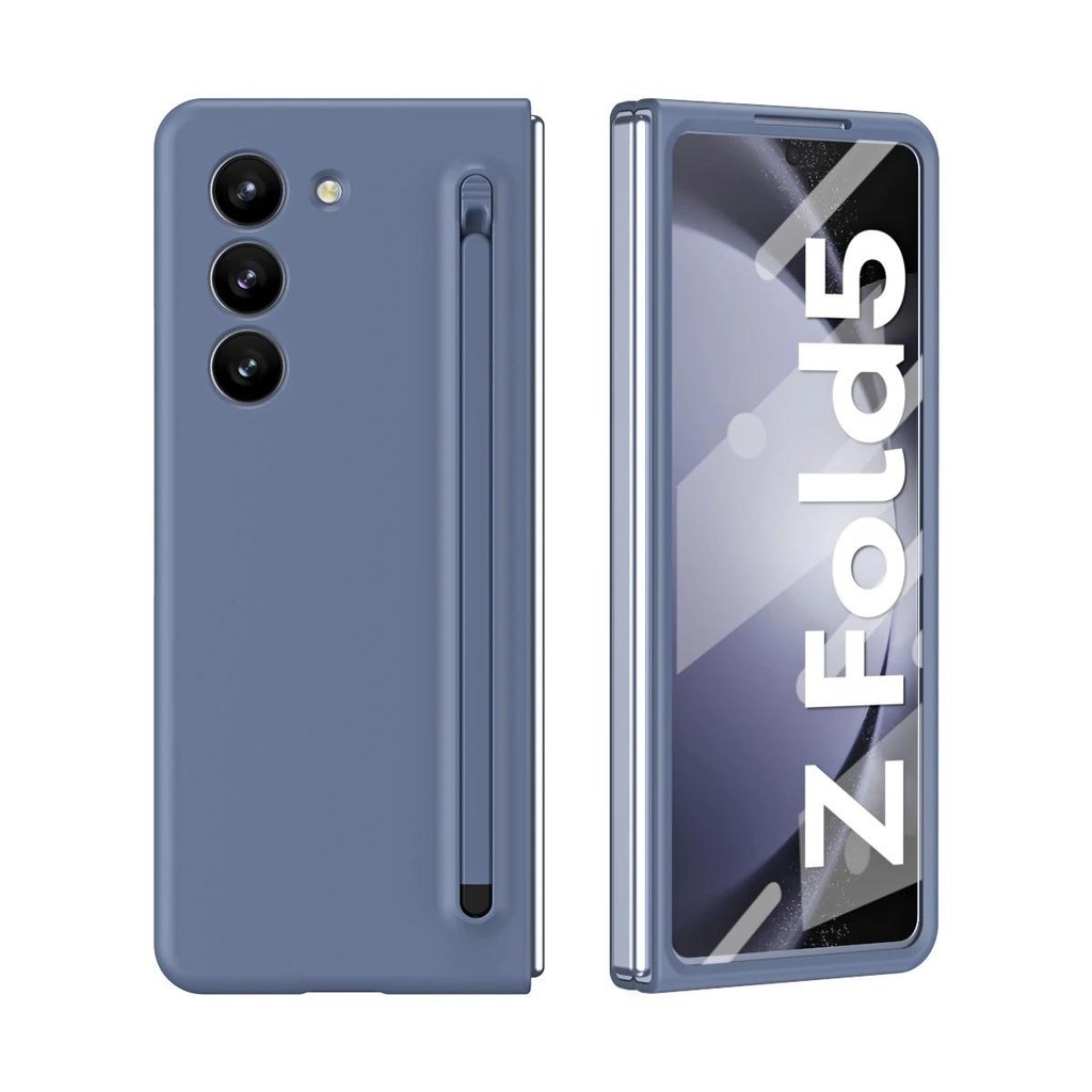 Chất Lỏng Nhiều Màu Sắc Với Vỏ Bút Cảm Ứng Cho Samsung Galaxy Z Fold 7 6 5 4 3 Bảo Vệ Toàn Diện Phim Cường Lực Gấp Vỏ Chống Sốc