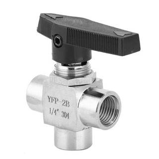 Van bi WOAY, Van tay ống khí 3 / 8 “3 chiều, Van kiểm tra lò xo ren 1 / 4“ BSPP Nữ Chủ đề Kiểm soát lưu lượng ống nước