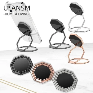 UFANSM Nhẫn Xỏ Ngón Kiêm Giá Đỡ Điện Thoại Bằng Kim Loại Xoay 360 Độ Nhiều Màu Sắc