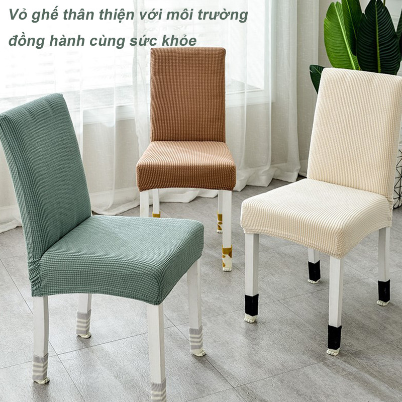 Bọc Ghế Ăn Độ đàn hồi cao, kiểu dáng đơn giản, đa dạng phong cách để lựa chọn, rất phù hợp với phụ kiện gia đình