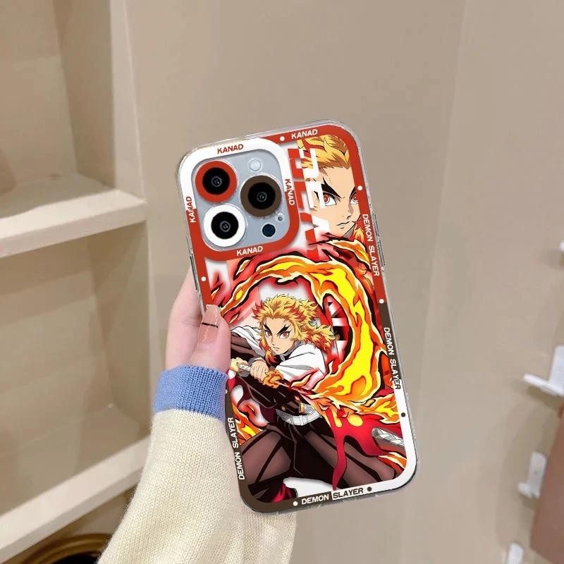 Ốp Lưng Cho OPPO A38 A18 A57 2022 A78 A79 A15 A15S A16 A16K A17 A5S A3S A94 A74 RENO 11 Pro 11F 5 6 Lite 7Z 8Z Anime Demon Slayer Mềm Trong Suốt Nhật Bản Ốp Điện Thoại