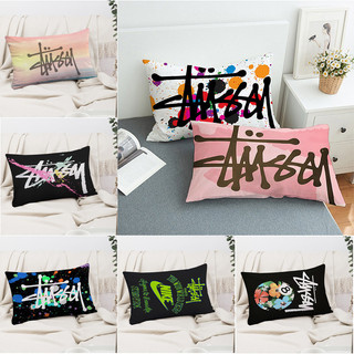 Stussy In Logo Hình Chữ Nhật Gối Ốp Lưng Polyester In Hình Bên Đệm Trang Trí Sofa Nhà (Không Có Lõi)