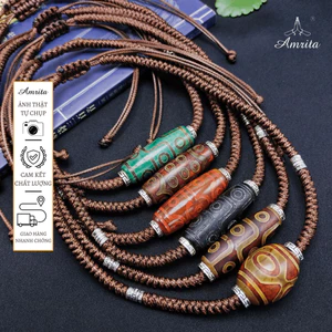 Vòng cổ Dzi phong thủy, hợp tất cả mệnh, chiêu tài, kích lộc, tăng trưởng công danh địa vị - Amrita