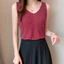 IAPPORTUNIA Áo Tank Tops, Áo Vest nữ thanh lịch thông thường, Áo hai dây nữ cổ chữ V hợp thời trang bằng lụa Satin mùa xuân hè