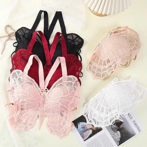 Phụ Nữ Cổ Chữ V Rỗng Ren Bướm Lót Áo Ngực Gợi Cảm Không Lưng Đi Biển Camisole