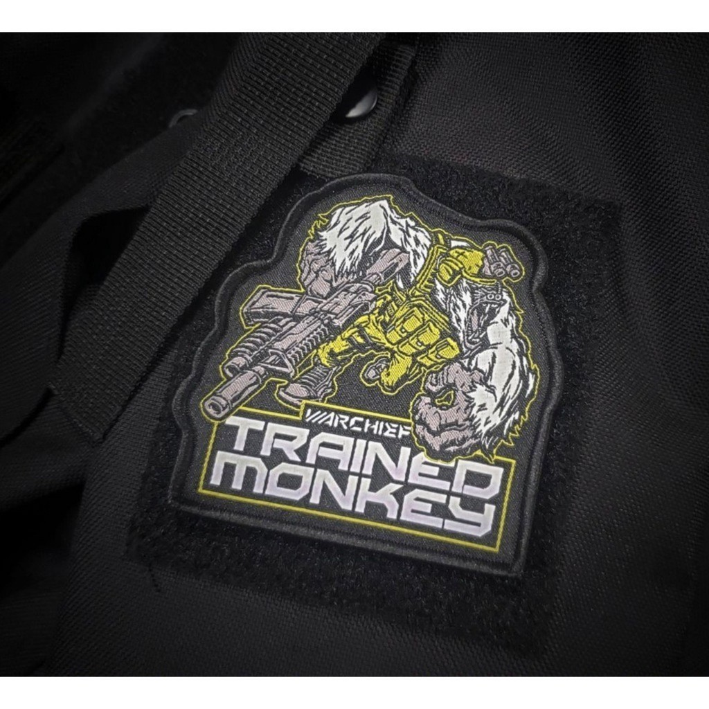 Patch_velcro tactical TRAINED MONKEY_Warchief
