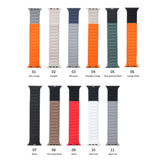Dây đeo silicon mềm từ tính MỚI cho Apple Watch 10 Band 46mm 42mm Ultra 2 49mm Vòng đeo tay iWatch 9 8 7 6 5 SE 45mm 41mm 44 / 40mm Dây đeo cổ tay