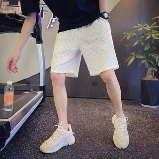Quần short nam DICHUANGZHE, mỏng, thiết kế họa tiết, dáng rộng và đa năng để mặc thể thao, quần năm phần tư