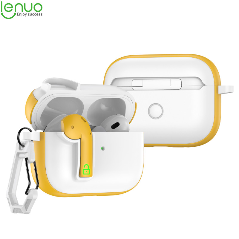 Hộp đựng tai nghe khóa Lenuo cho Airpods 4 anc Pro 2 3 1 Pro2 Vỏ