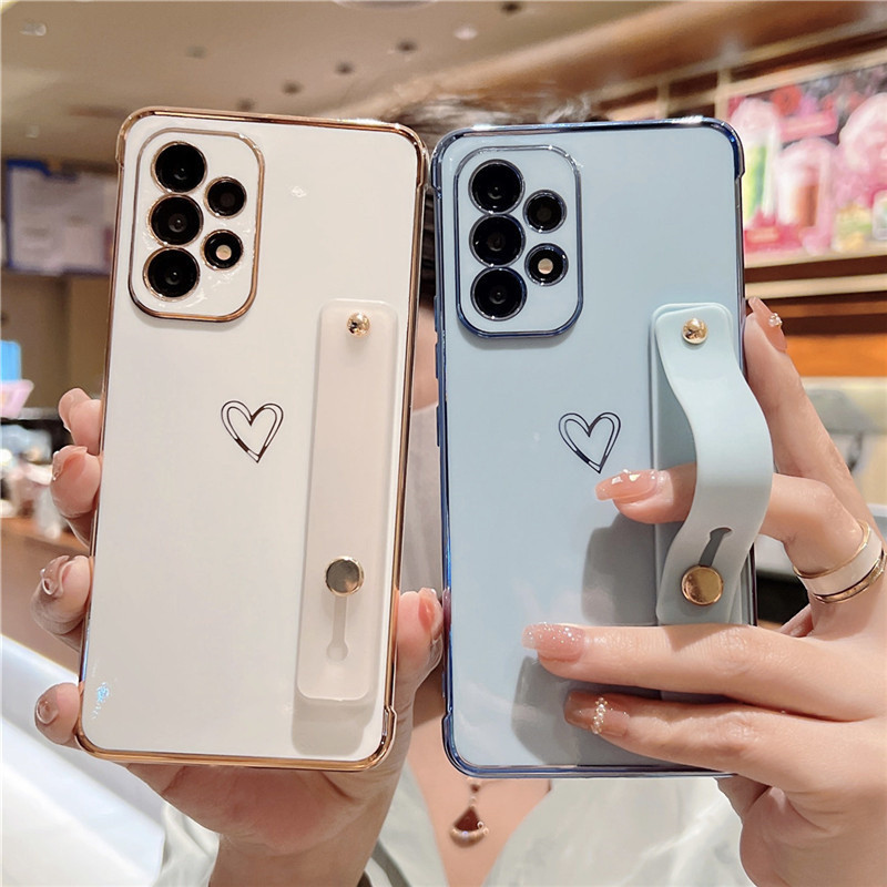 Dây Đeo Tay Dây Đeo Tay Dành Cho Samsung Galaxy A15 A14 A13 5G A54 A53 A52 A34 A24 A23 Mạ Màu Kẹo Giá Đỡ Điện Thoại 18814887393
