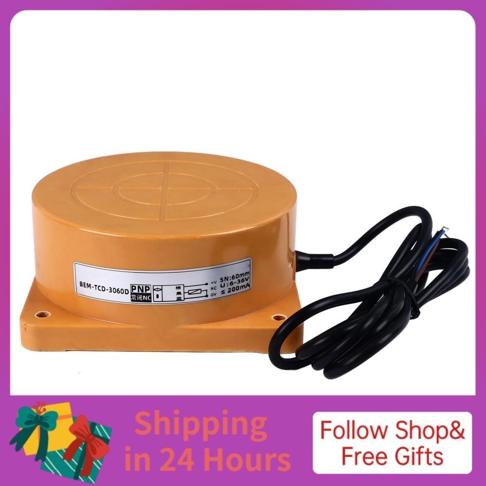 Inductive Proximity Sensor PNP DC 3 Wire Normally Closed 60mm Switch ...