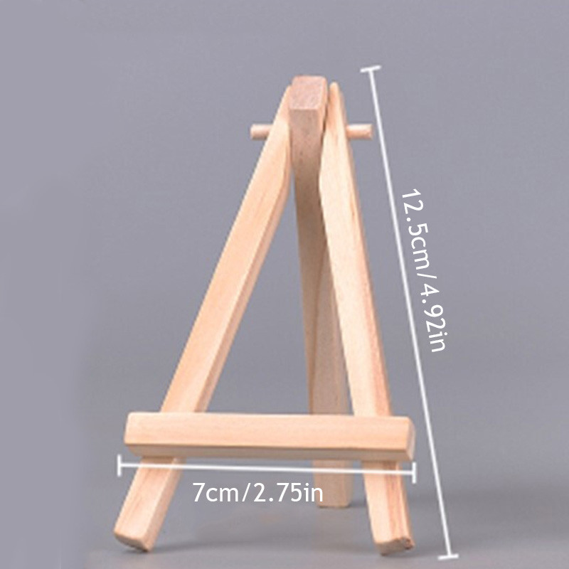 Giá trưng bày bằng gỗ Bàn Tên Thẻ Đứng Trẻ Em Tranh Thủ Công Kệ Để Bàn Mini Easel Khung Gấp Chân Máy
