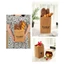 Túi giấy Kraft SNUGHOUSE, Túi đóng gói vuông dày dung tích lớn, Túi lưu trữ tái sử dụng chống thấm nước chất lượng cao tại nhà