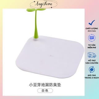 Nắp đậy cống thoát nước bằng silicon hình mầm cây dễ thương độc đáo 15x15cm ANGIHOME