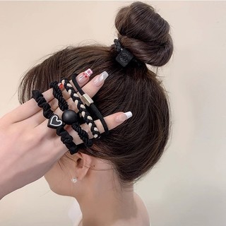 5 Cái / bộ Dây Cao Su Hàn Quốc Ngọt Ngào Dây Tóc Độ Đàn Hồi Cao Cho Nữ