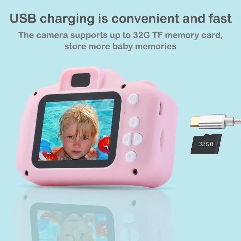 Mô tả Đồ Chơi Trẻ Em Camera Kỹ Thuật Số Vintage Camera Trẻ Em Chiếu Video Camera Chụp Ảnh Ngoài Trời 8GB Quà Tặng Cho Trẻ Em - 7