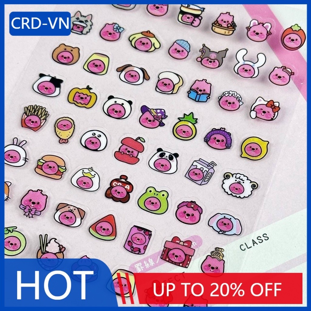 [Crd] Set 56 Sticker Hoạt Hình Dễ Thương Dùng Để Trang Trí Nhật Ký yk ...