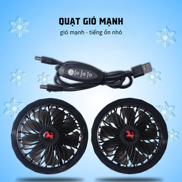 Quạt Áo Điều Hòa - Quạt Điện USB Áo Làm Mát Điều Hòa Điều Chỉnh 3 Tốc Độ