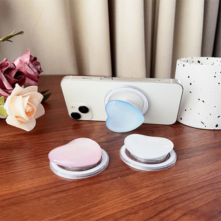 Giá Đỡ Điện Thoại Từ Tính Cho Vỏ Magsafe Và IPhone 15 14 13 12 Pro Max 14 Plus Có Thể Gập Lại Pop Ring Grip Co Giãn Để Bàn Hoạt Hình Màu Tình Yêu Tròn