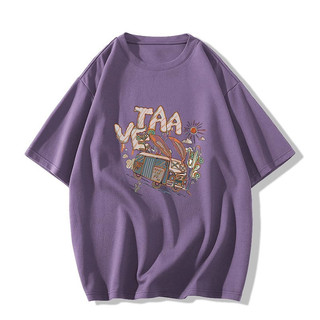 Áo Thun cotton Cổ Tròn Ngắn Tay Dáng Rộng Thời Trang Mùa Hè Cho Nữ