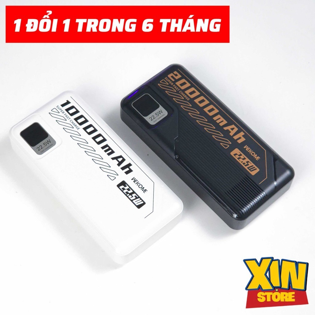 Pin dự phòng WK WP-24 20.000mAh, 22.5W, 3 cổng, BH 1 đổi 1. xinstore68 |  Shopee Việt Nam