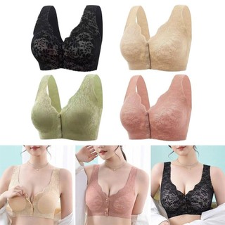 NICOLOO Nữ Nút Trước Áo Ngực, Quần Lót Bà Bầu Cotton Chống Chảy xệ, Khóa Trước Tập Hợp Áo Ngực Cho Con Bú Quần Lót Nữ