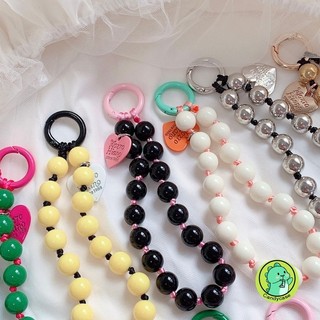 Ốp Lưng Cho Điện Thoại Di Động Dây Xích Dễ Thương Nhiều Kiểu Màu Kẹo Chống Mất Dây Mềm Ngọc Trai Hạt Móc Chìa Khóa Nhiều Màu Sắc Di Động Dây Đeo Cổ Tay Dây Mặt Dây Móc Khóa