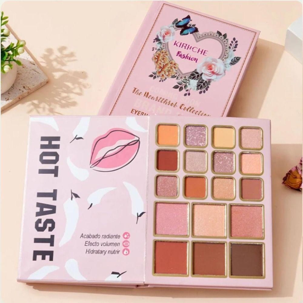 Sách Bảng Trang Điểm AMBU, Bộ Trang Điểm Sách Làm Đẹp Lâu Dài Highlighter, Sách Phấn Mắt Đa Năng Mờ