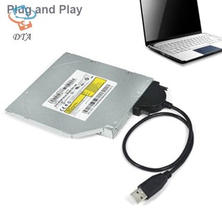 [Dta] Cáp USB 2.0 SATA CD / DVD-ROM Cáp Ổ Đĩa Quang Adapter Cho PC Laptop Notebook VN
