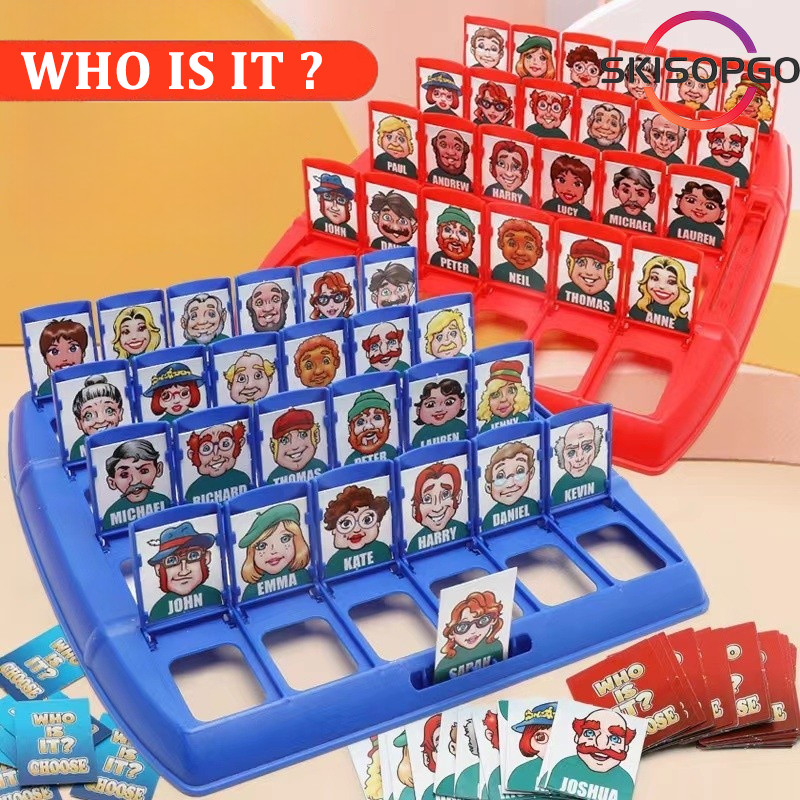 【SKISOPGO】Bộ đồ chơi board game đối kháng 2 người, bảng đoán nhân vật giúp bé luyện trí nhớ kinh điển thú vị vui nhộn