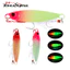 Kim Loại Jig Mồi Câu Cá 3 Màu Dạ Quang Thìa Mắt 3D Jigging Đúc Mồi 7g / 10g / 15g / 20g / 30g Mồi Kim Loại Chìm
