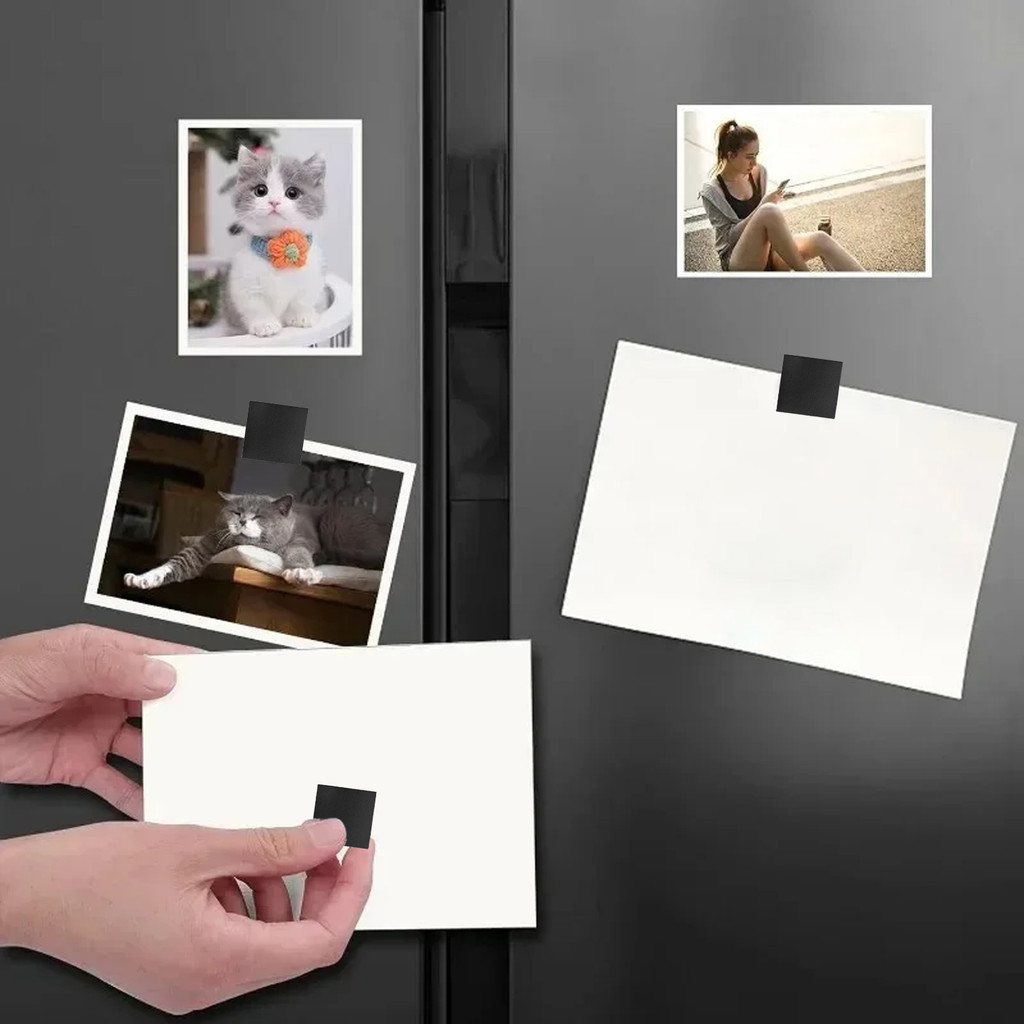 20 Miếng Dán Nam Châm Tủ Lạnh - Miếng Dán Nam Châm Vuông Cho Sữa Rửa Mặt Cố Định, Ghi Nhớ, Vật Dụng Nhỏ - Dụng Cụ Bảo Quản Gắn Tường Gia Đình Đa Năng - Giá Đỡ Ảnh Nam Châm Tủ Lạnh
