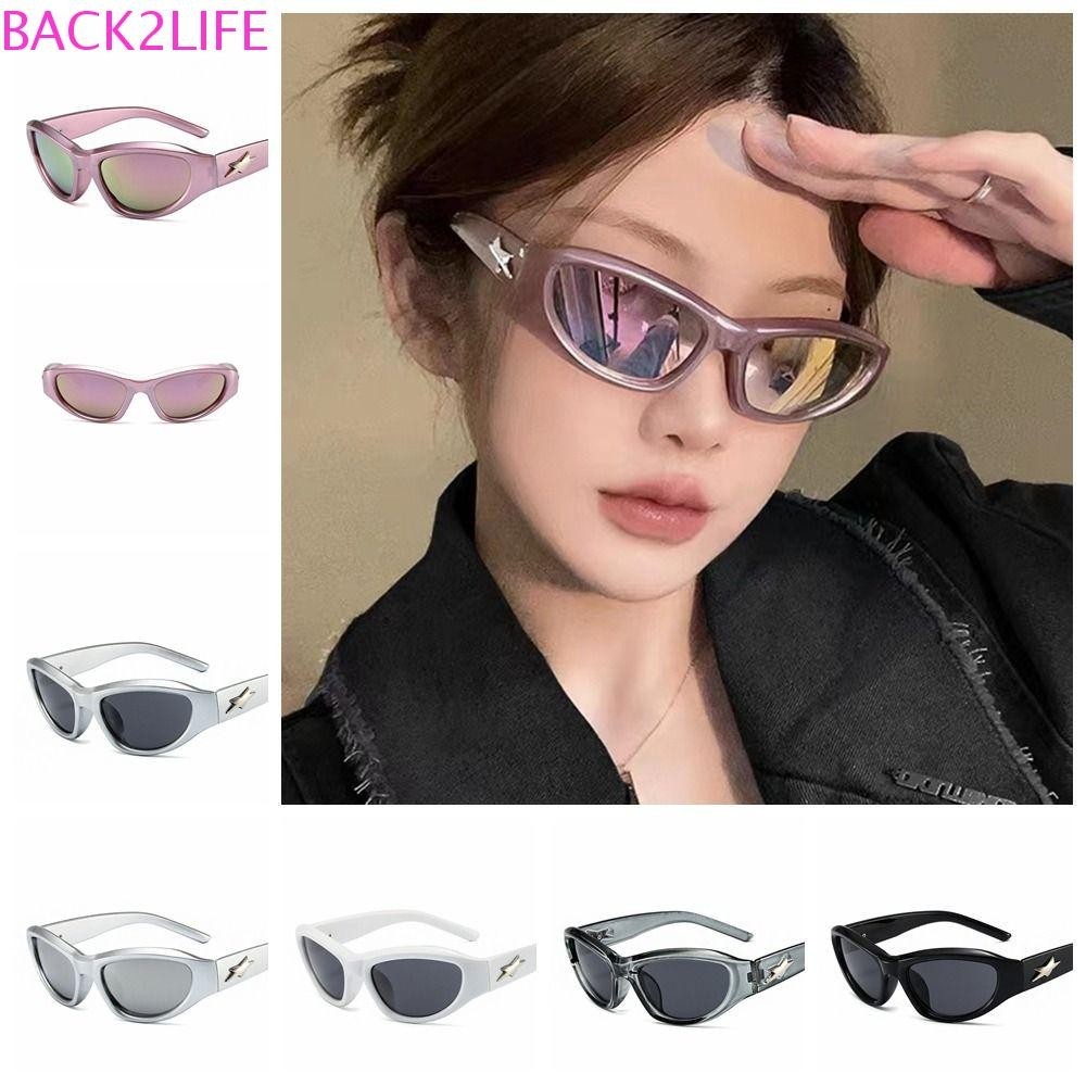 Kính râm trang trí ngôi sao BACK2LIFE, Kính râm mắt mèo Y2K PC, Thời ...
