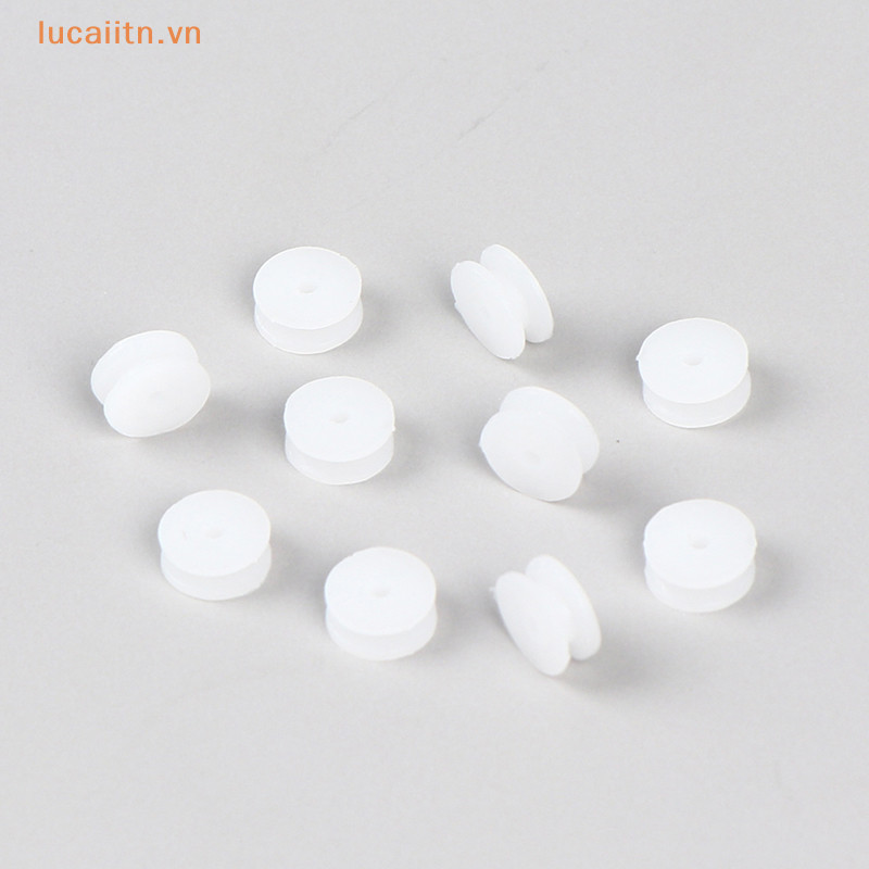 Lucaiitn 10PC 2 * 9.3mm Bánh xe ròng rọc nhựa Micro Mini Gear Motor ...