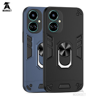 Dành Cho Tecno Camon 19 Pro / 19 Neo Ốp điện thoại Có Chân Đế Vòng Metel Giá Đỡ Từ Tính Lưng Cứng Mềm TPU Edge Chống Sốc Chống Rơi Mỏng Bao