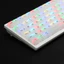 122 Phím Sương Mù Trong Suốt Matte Milky White Keycap PC ABS Chất Liệu Anh Đào Hồ Sơ Cho Bàn Phím Cơ Cross Axis Keycaps 87 / 104 / 108
