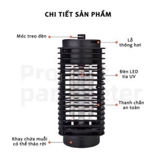Đèn bắt muỗi thế hệ mới,  chống lóa mắt có cổng sạc USB Đèn Bắt Muỗi Điện Quang Hình Tháp Thế Hệ Mới An Toàn Thông Minh